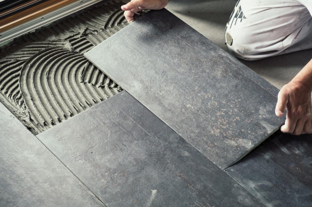 Carrelage grand format à Simplé
