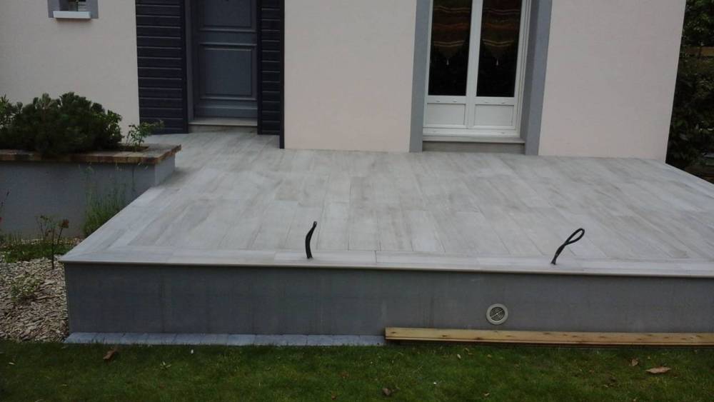 terrasse carrelage